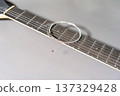 Guitar Neck with Strings 137329428