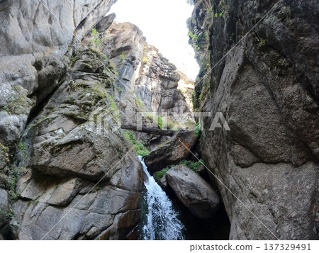 Amazing Waterfall In The Mountains Amazing Waterfall In The Mountains 137329491