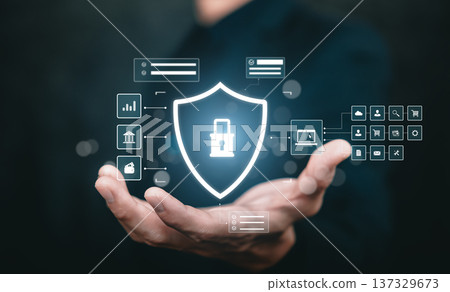 Cyber Security and Data Protection Technology Concept Cyber Security and Data Protection Technology Concept 137329673