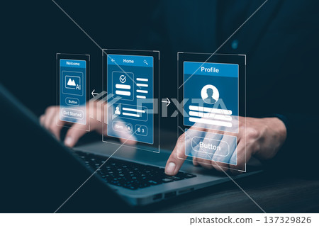 Mobile App UI UX Design and User Interface Development Concept 137329826