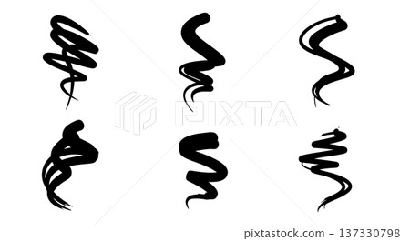 Black Solid Celebration Fountain Silhouettes Set of Six on White Background Black Solid Celebration Fountain Silhouettes Set of Six on White Background 137330798