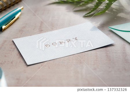 Message Card Mini Card SORRY Message Card Mini Card SORRY 137332326