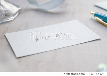 Message Card Mini Card SORRY 137332328