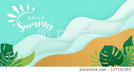 Beautiful summer abstract design background Vector illustration Beautiful summer abstract design background Vector illustration 137332363