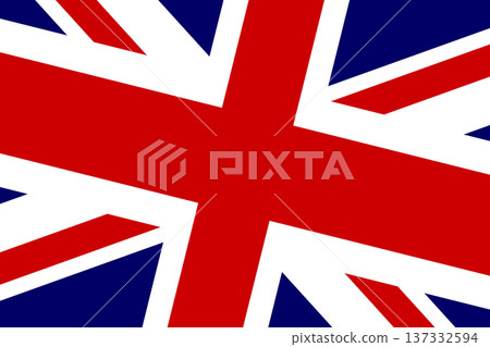 United Kingdom of Great Britain and Northern Ireland flag - rectangular cutout of rotated vector flag. United Kingdom of Great Britain and Northern Ireland flag - rectangular cutout of rotated vector flag. 137332594
