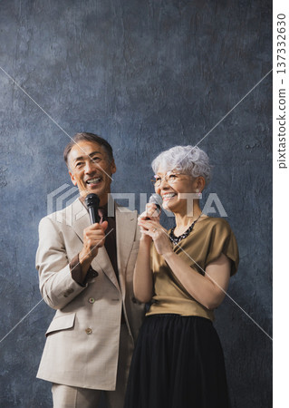 Senior couple of musicians Senior couple of musicians 137332630