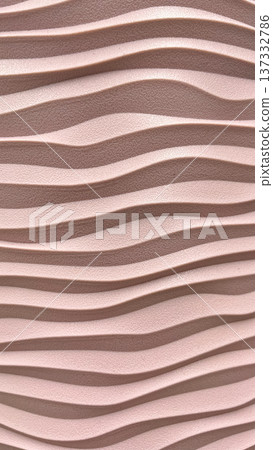 Modern abstract background with pink wavy texture, elegant curves and soft shadows on 3D surface. Modern abstract background with pink wavy texture, elegant curves and soft shadows on 3D surface. 137332786