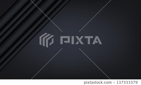 Luxury black diagonal lines and light abstract background vector material 137333379