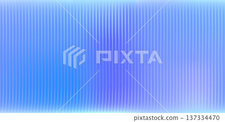 Ribbed glass background with vertical striped texture. Realistic gradient blue and bright purple background. Vector wavy hologram material design panel Ribbed glass background with vertical striped texture. Realistic gradient blue and bright purple background. Vector wavy hologram material design panel 137334470
