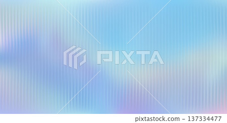 Ribbed glass background. Vertical lines and gradient pattern from turquoise to blue color on glass surface. Vector abstract illustration blurry wall, interior element Ribbed glass background. Vertical lines and gradient pattern from turquoise to blue color on glass surface. Vector abstract illustration blurry wall, interior element 137334477