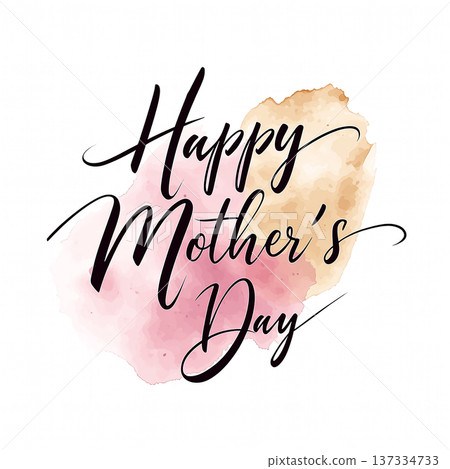 Happy Mother's Day message with colorful background showcasing celebration for mothers and appreciation for their love and support Happy Mother's Day message with colorful background showcasing celebration for mothers and appreciation for their love and support 137334733