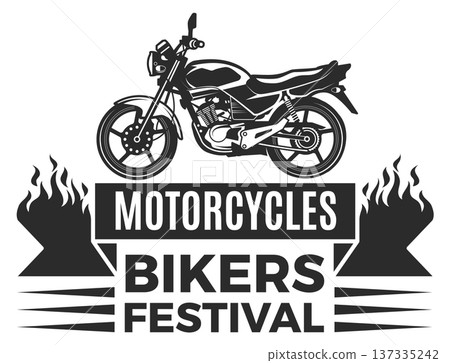 Biker festival black label. Speed racing emblem Biker festival black label. Speed racing emblem 137335242