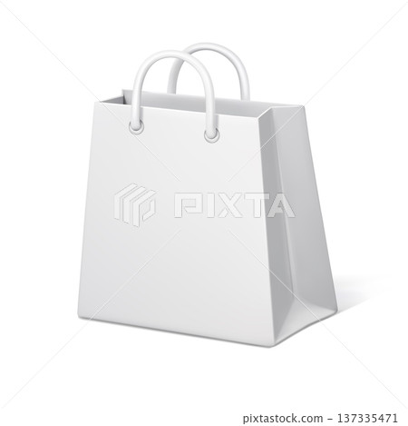 White Shopping Bag Mockup Front View White Shopping Bag Mockup Front View 137335471