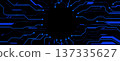 Future technology background with circuit pattern 137335627