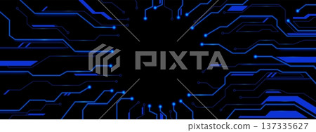 Future technology background with circuit pattern 137335627