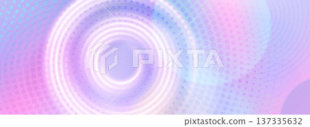Gradient tech grey background, halftones, circles 137335632