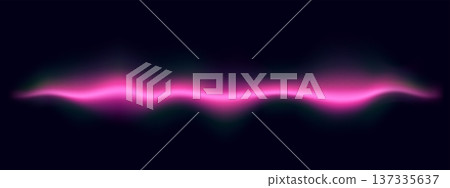 Dynamic sound wave with neon audio equalizer 137335637