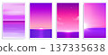 Sunset or sunrise gradient sky, pink horizon color 137335638
