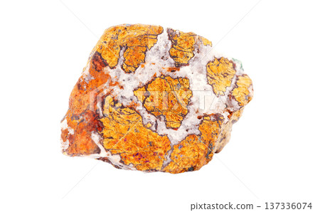 Macro view of raw chalcopyrite ore with metallic golden surface, natural gemstone crystal Macro view of raw chalcopyrite ore with metallic golden surface, natural gemstone crystal 137336074