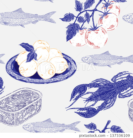 exotic fruits wild fruit in vintage style exotic fruits wild fruit in vintage style 137336109