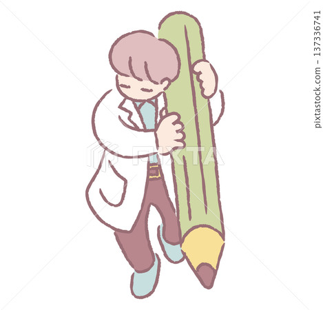 醫生拿著鉛筆 醫生拿著鉛筆 137336741