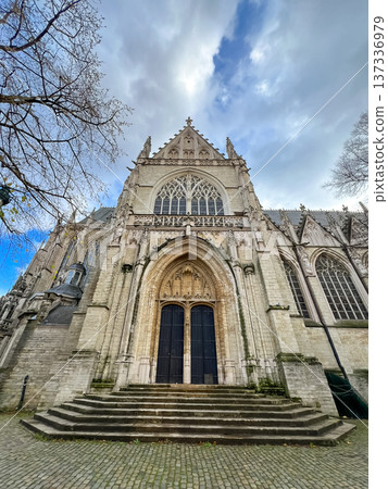 Church of our lady of victories at the sablon in Brussels, Belgium 137336979