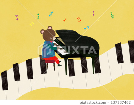 熊和鋼琴 137337462