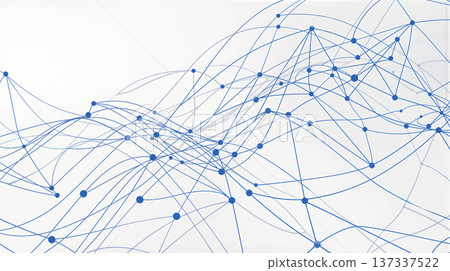 人工智慧、人工智慧技術和數據分析的藍色背景。尖端技術的抽象圖像 137337522