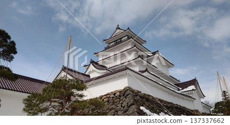 Tsuruga Castle in winter [Aizuwakamatsu, Fukushima] 137337662