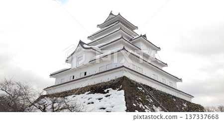 Tsuruga Castle in winter [Aizuwakamatsu, Fukushima] 137337668