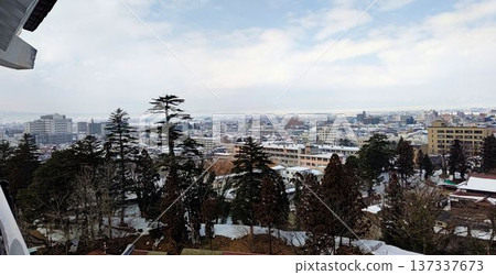 從敦賀城眺望的景色[福島縣會津若松] 137337673