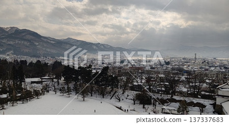View from Tsuruga Castle [Aizuwakamatsu, Fukushima] 137337683
