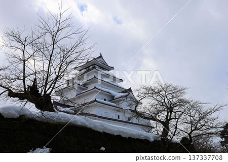 Tsuruga Castle in winter [Aizuwakamatsu, Fukushima] 137337708