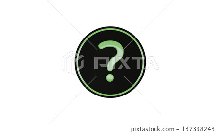 [透明背景] 橡膠紋理獎牌和[銀色]問號❓ 4K 137338243