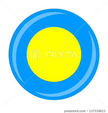 Palau national round circle flag emblem official icon 137338623