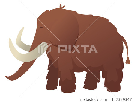 Mammoth icon. Ancient animal. Extinct fauna symbol Mammoth icon. Ancient animal. Extinct fauna symbol 137339347