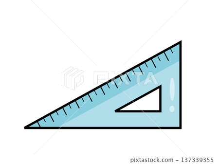 Right-angle triangle ruler illustration stationery arithmetic mathematics drafting tool Right-angle triangle ruler illustration stationery arithmetic mathematics drafting tool 137339355
