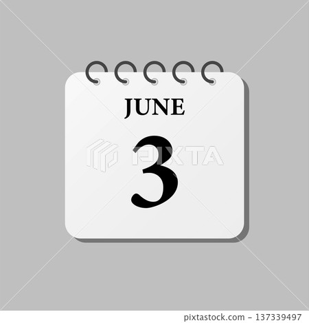 Icon page calendar day - 3 June Icon page calendar day - 3 June 137339497