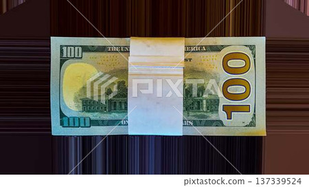 tack of US Dollar Bills Isolated on Transparent Background . High quality photo tack of US Dollar Bills Isolated on Transparent Background . High quality photo 137339524