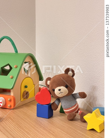 積木和泰迪熊兒童玩具 137339983