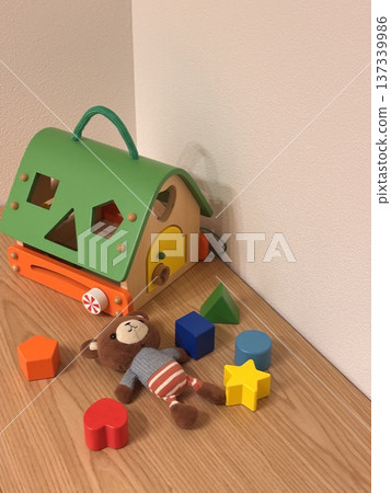 積木和泰迪熊兒童玩具 137339986