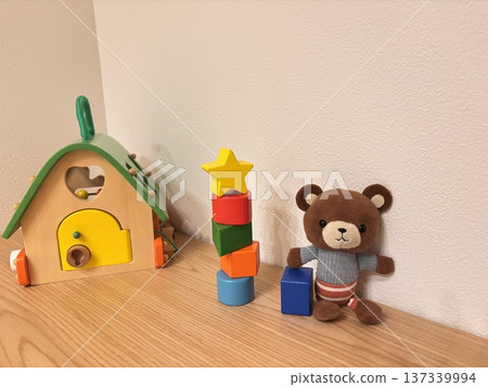 積木和泰迪熊兒童玩具 137339994
