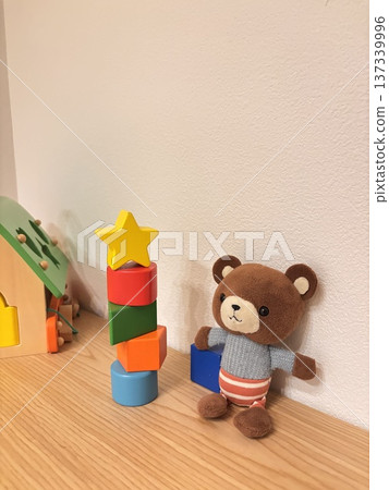 積木和泰迪熊兒童玩具 137339996