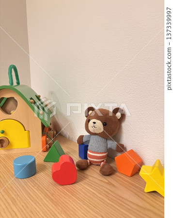 積木和泰迪熊兒童玩具 137339997