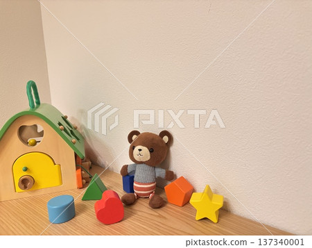 積木和泰迪熊兒童玩具 137340001