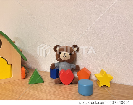 積木和泰迪熊兒童玩具 137340005