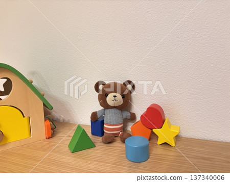 積木和泰迪熊兒童玩具 137340006