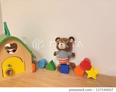 積木和泰迪熊兒童玩具 137340007