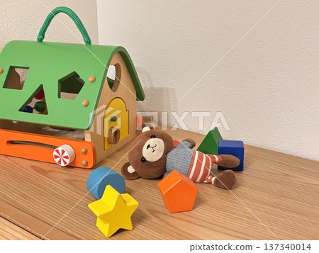 積木和泰迪熊兒童玩具 137340014
