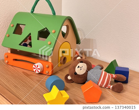 積木和泰迪熊兒童玩具 137340015